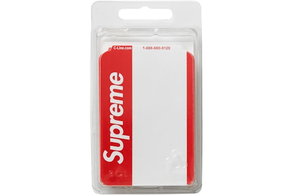 Supreme Red Name Tag Stickers (1 sticker per order)