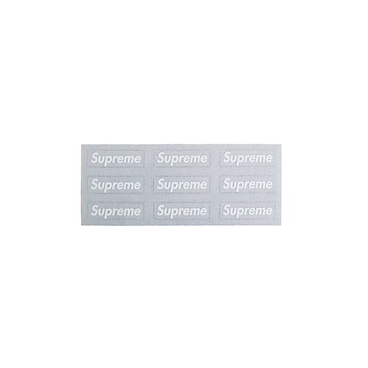 Supreme 3M Reflective Silver Mini Box Logo Sticker FW14