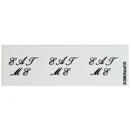 Supreme Eat Me Mini Stickers FW15
