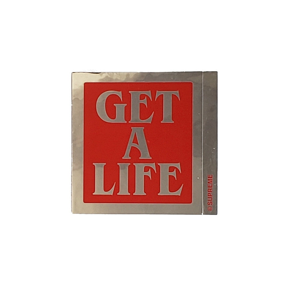 Supreme Get A Life Red Sticker FW12