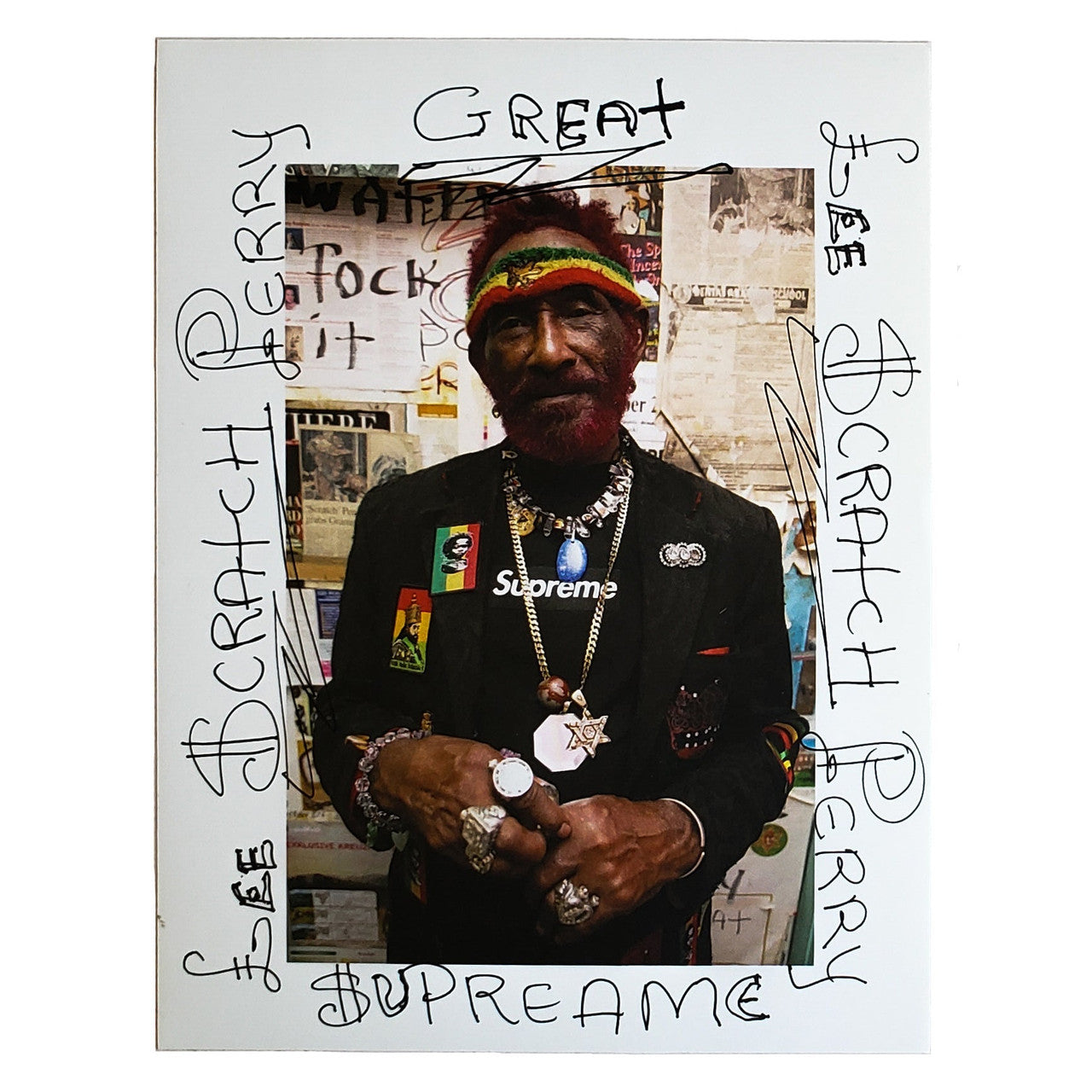 Supreme Lee Scratch Perry Stickers White SS10