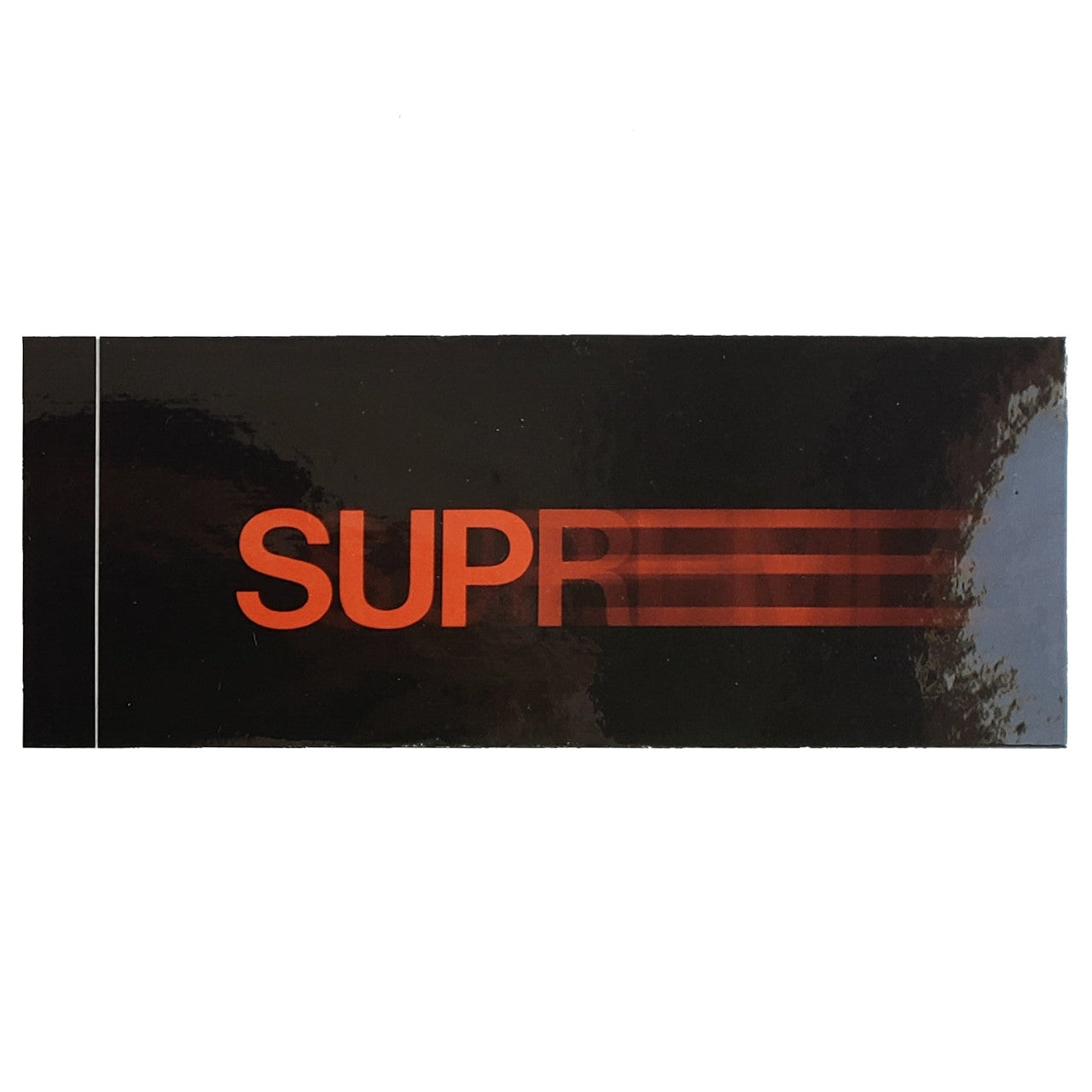 Supreme Original Motion Logo Black Mini Sticker 1998