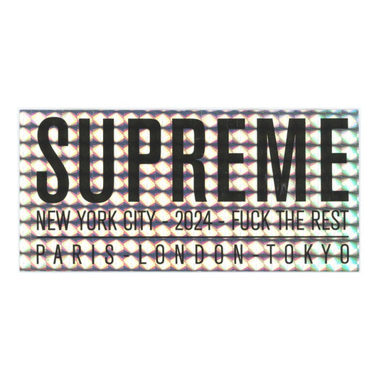 Supreme Paris Holographic Silver Sticker SS24