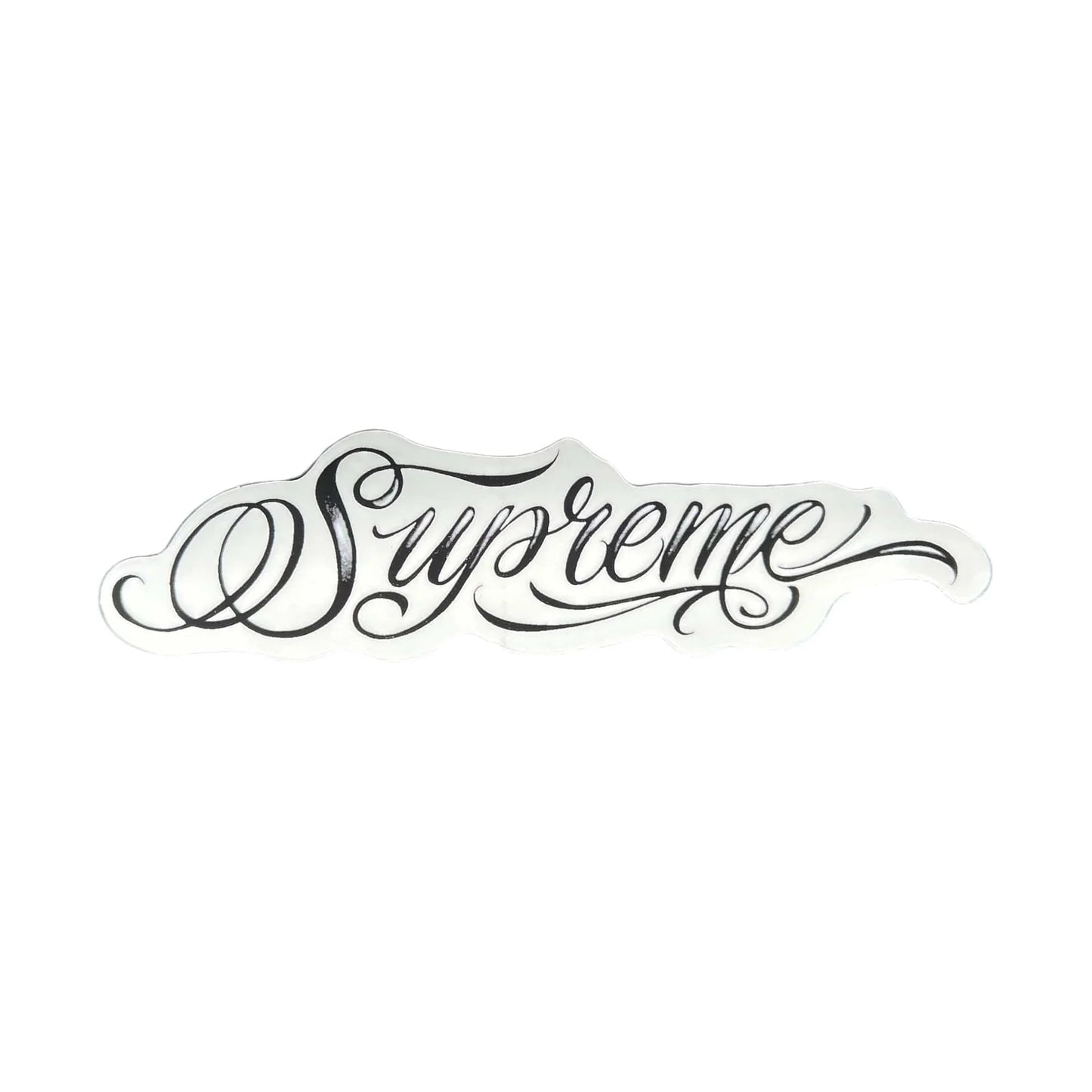 Supreme Script Sticker Black FW24