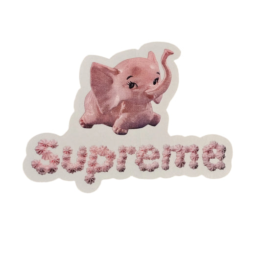 Supreme Elephant Sticker SS17