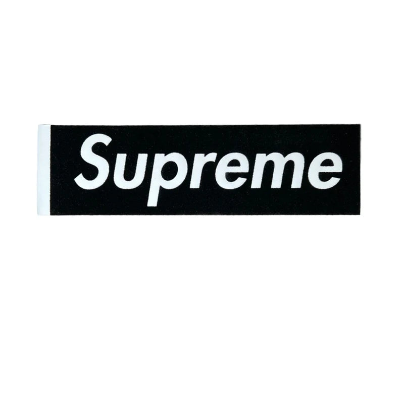 Supreme Black Felt No Tab Box Logo Sticker SS17