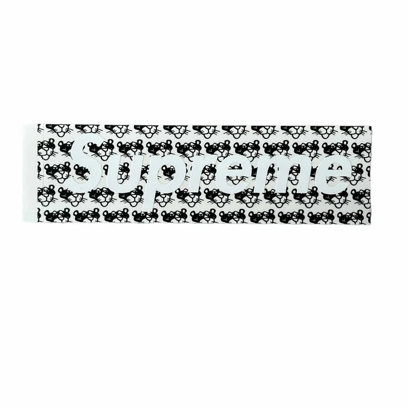 Supreme Pink Panther Box Logo Sticker Black SS14