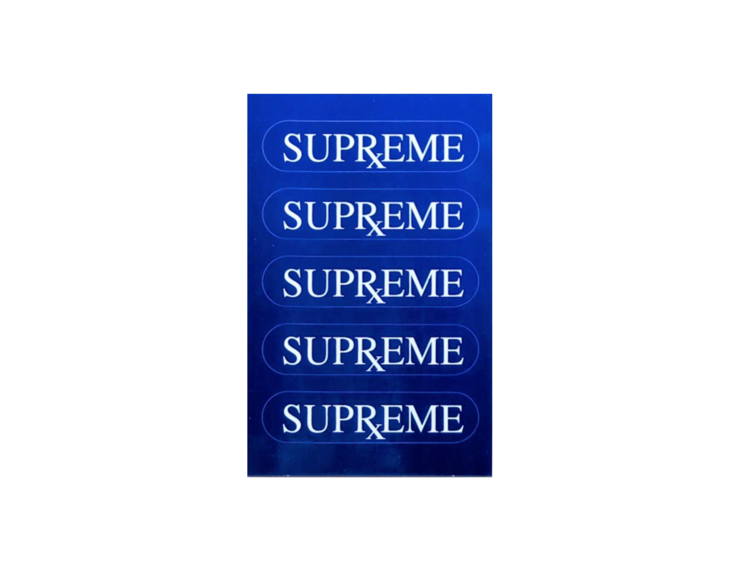 Supreme Rx Blue Mini Sticker FW25