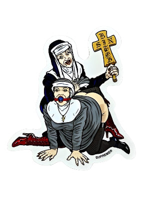 Supreme Nuns Sean Cliver Sticker FW22