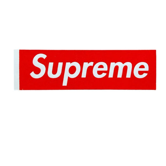 Supreme Red Felt No Tab Box Logo Sticker SS17