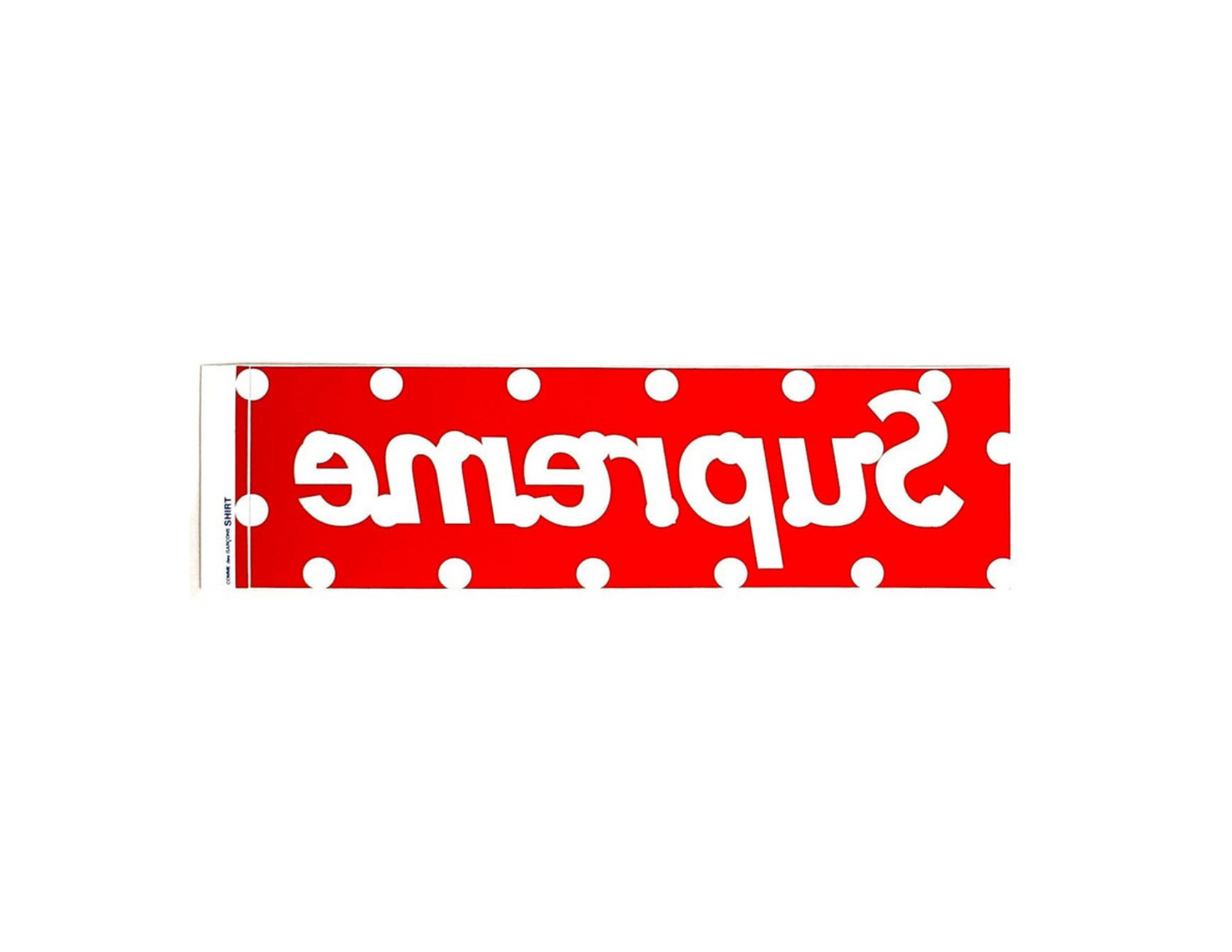 Supreme Comme Des Garcons CDG Polka Dot Box Logo Sticker Red SS12