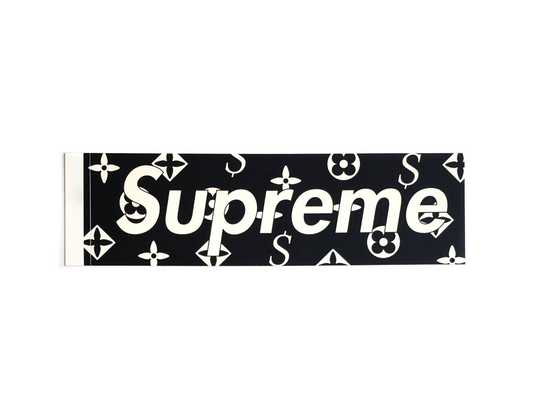 Supreme Louis Vuitton Box Logo Sticker Black 2000