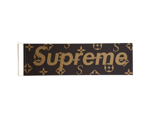 Supreme Louis Vuitton Box Logo Sticker Brown 2000