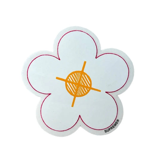 Supreme Flower Been Hit Sticker Orange SS17