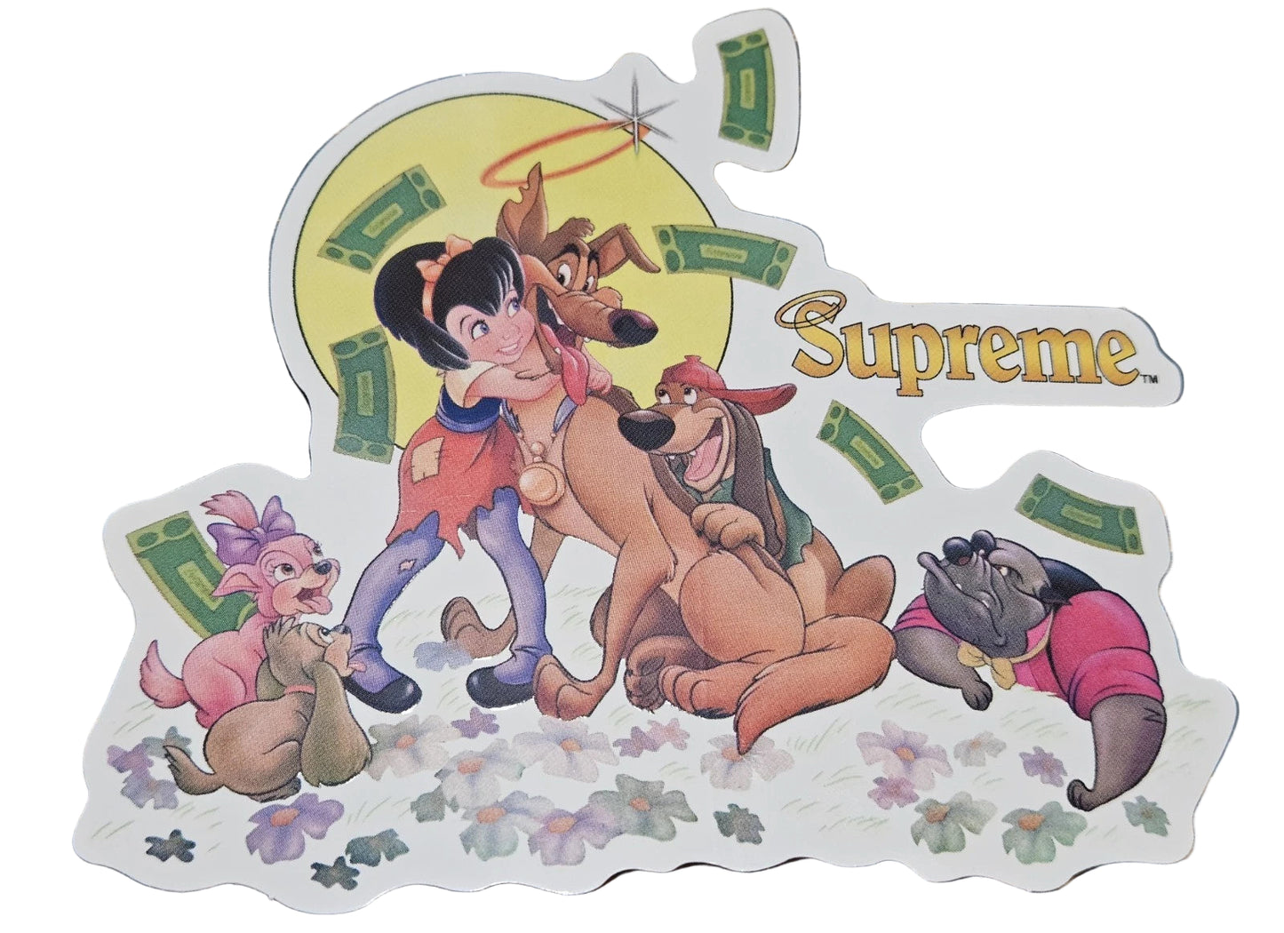 Supreme All Dogs Go To Heaven Sticker FW25