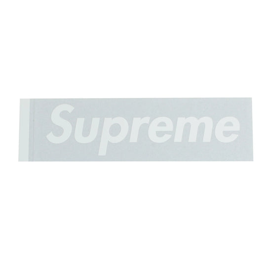 Supreme Silver 3M Box Logo Sticker (Flawed / Creased)