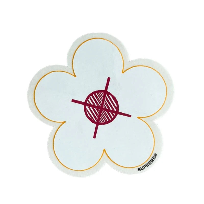 Supreme Flower Been Hit Sticker Red SS17