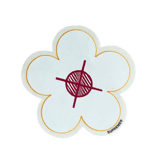 Supreme Flower Been Hit Sticker Red SS17