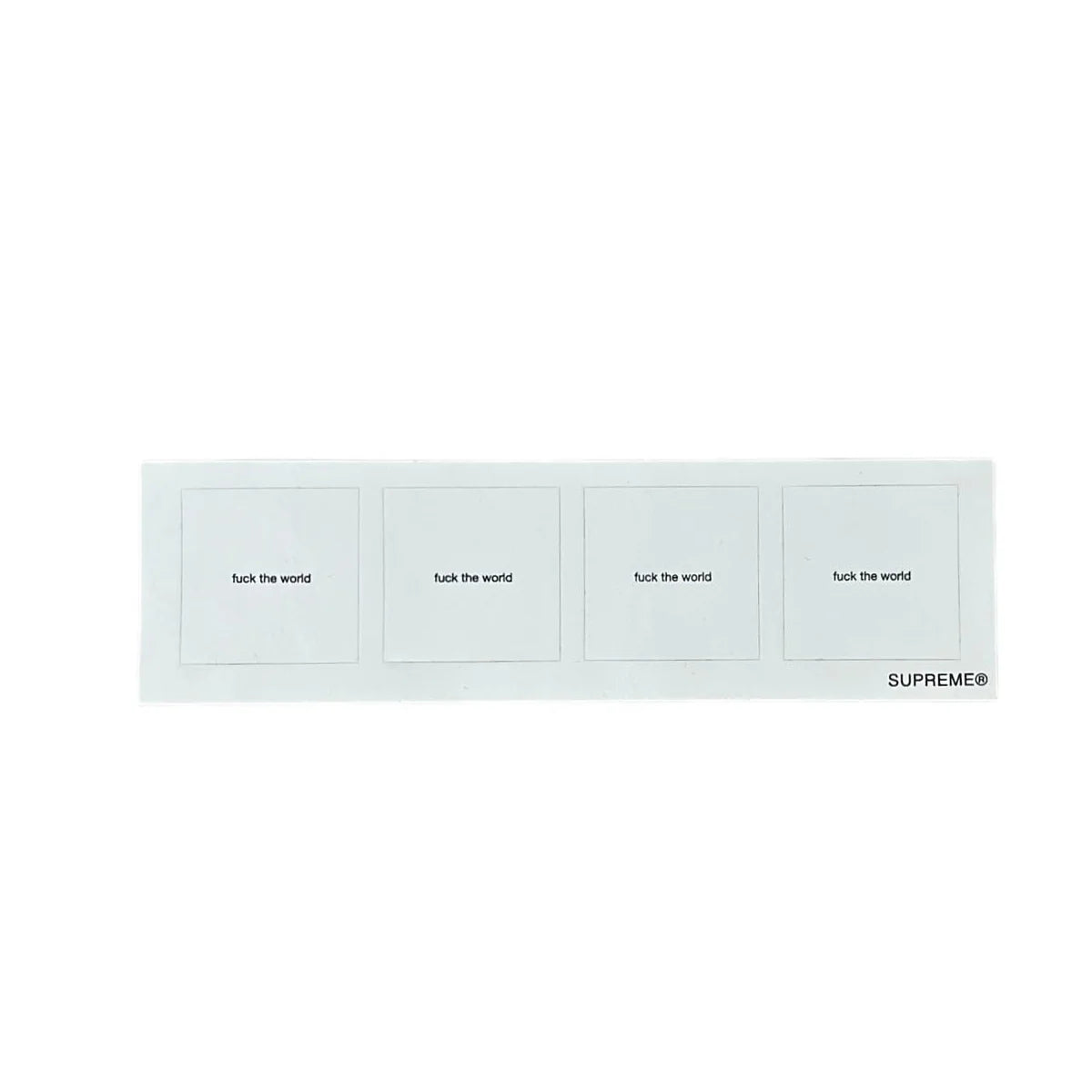 Supreme Fuck The World Mini Stickers SS18