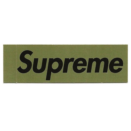 Supreme Olive/Black Box Logo Sticker Mini 1997