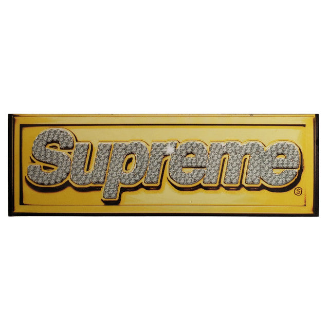 Supreme Gold Box Logo Sticker 1999