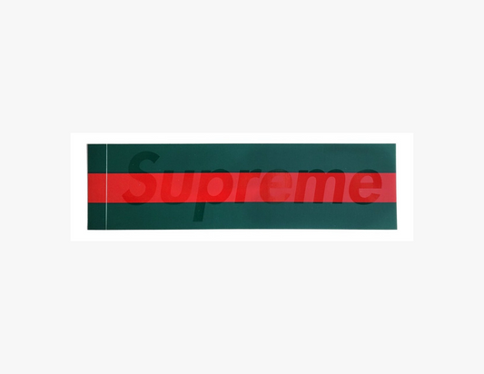 Supreme Green Gucci Box Logo Sticker 2001