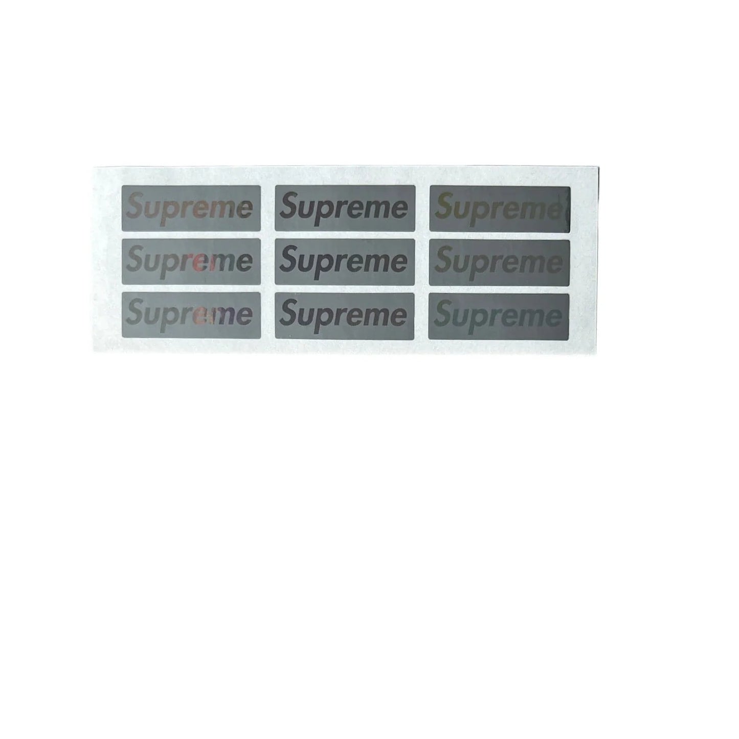 Supreme Holographic Foil Mini Box Logo Stickers SS15