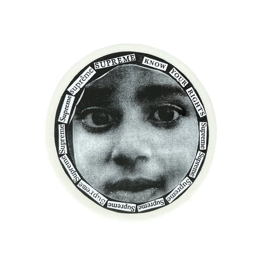 Supreme Know Your Rights Sticker SS17