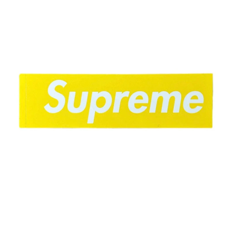 Supreme Mini Box Logo Sticker Yellow FW23