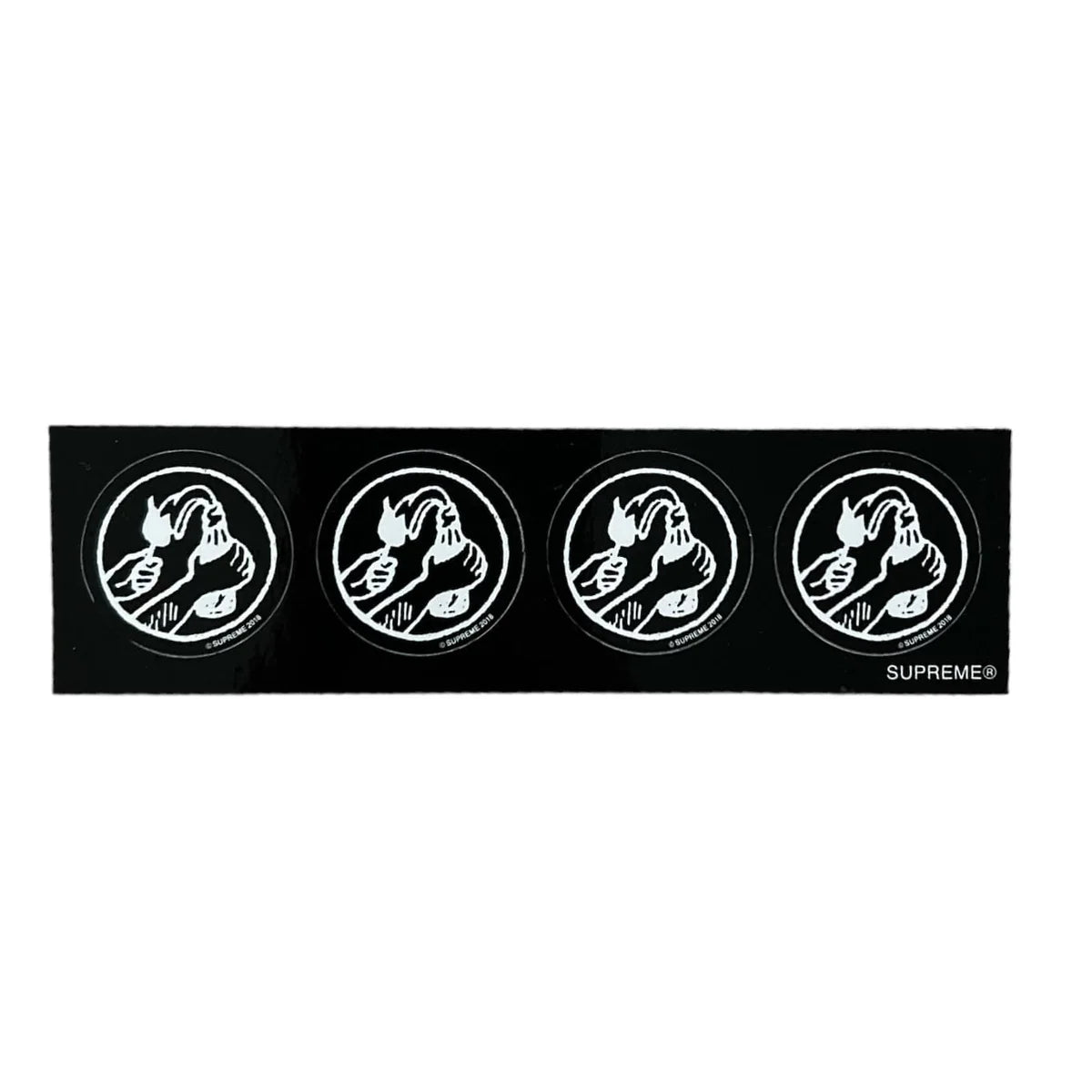 Supreme Molotov Cocktail Mini Sticker Black SS18