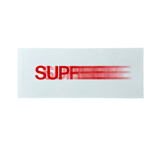 Supreme Motion Logo Sticker IIII White SS20