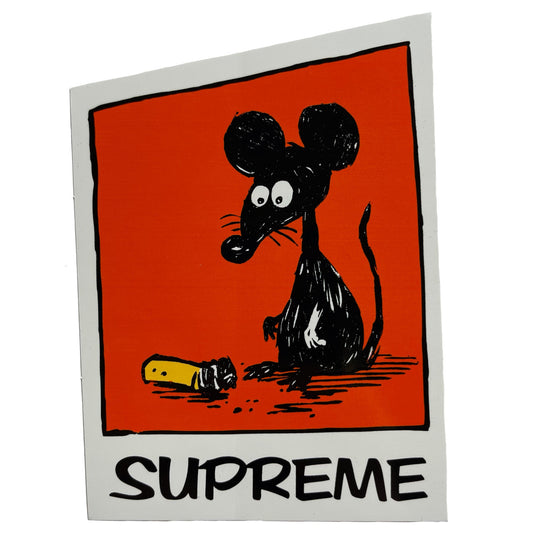 Supreme Rat Sticker Orange SS21