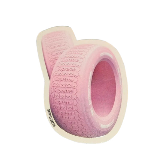 Supreme Pink Tire Sticker FW20
