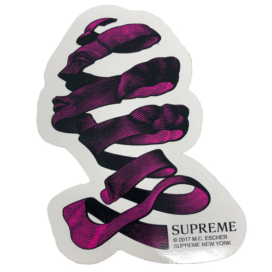 Supreme M.C. Escher Pink Sticker SS17