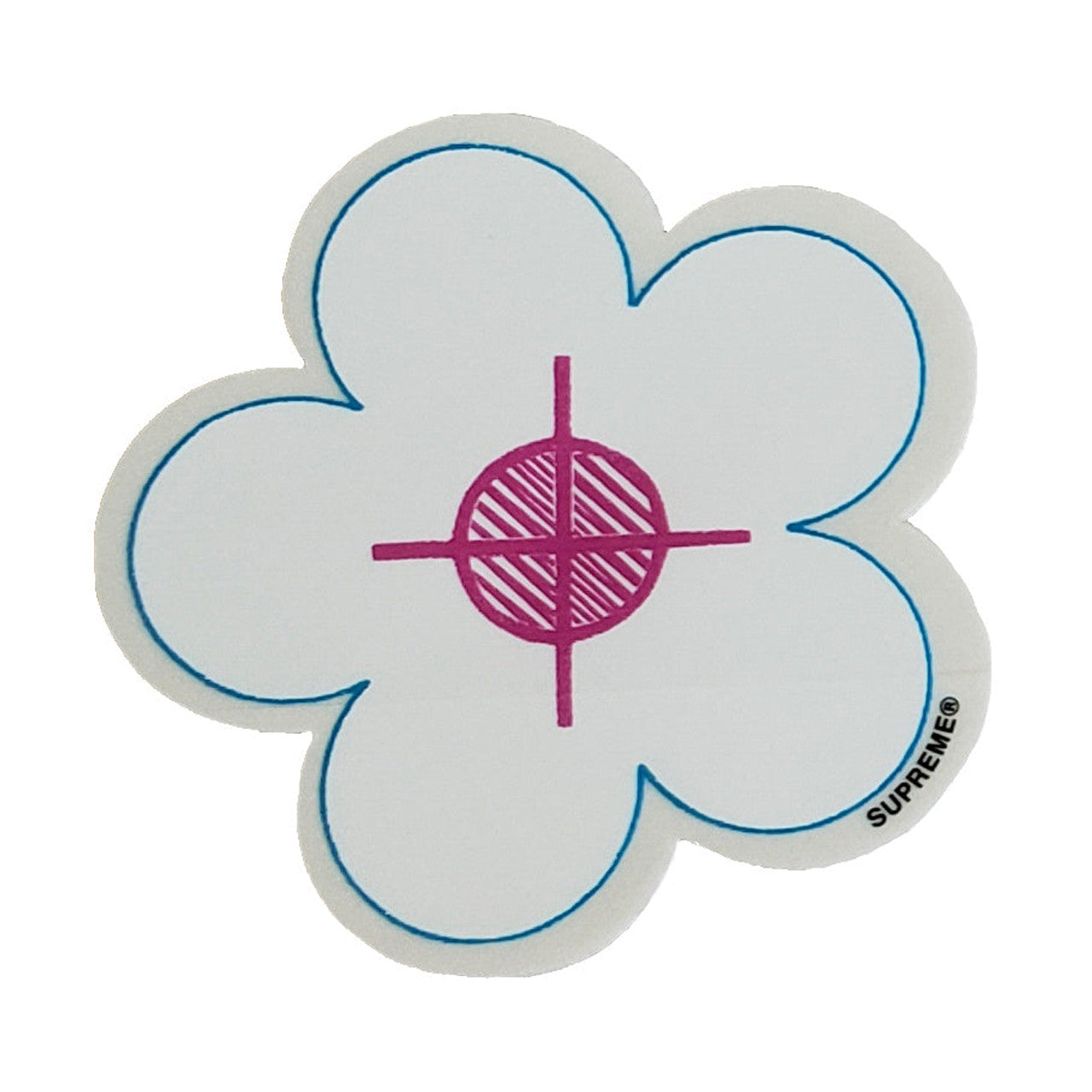 Supreme Flower Been Hit Sticker Pink SS17