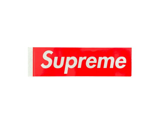 Supreme 3M Reflective Box Logo Sticker Red FW14