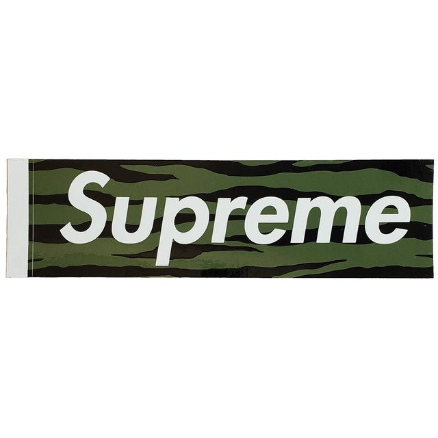 Supreme Zebra Box Logo Sticker Green SS11