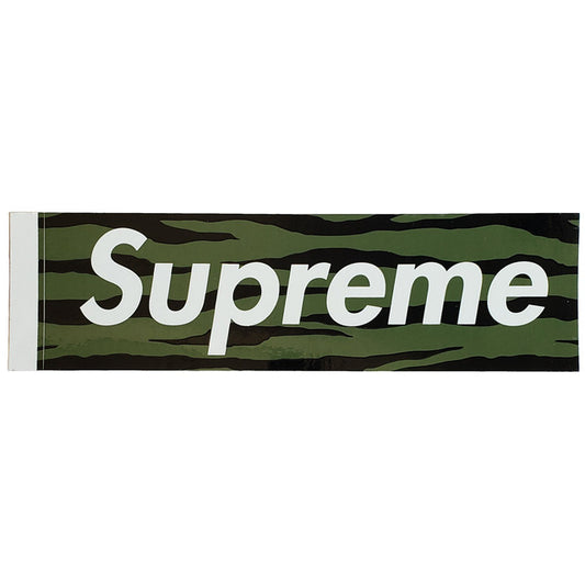 Supreme Zebra Box Logo Sticker Green SS11