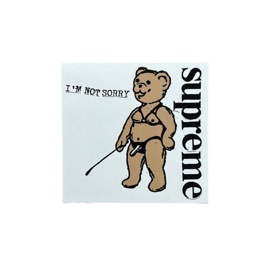 Supreme Not Sorry Bear Stickers SS21