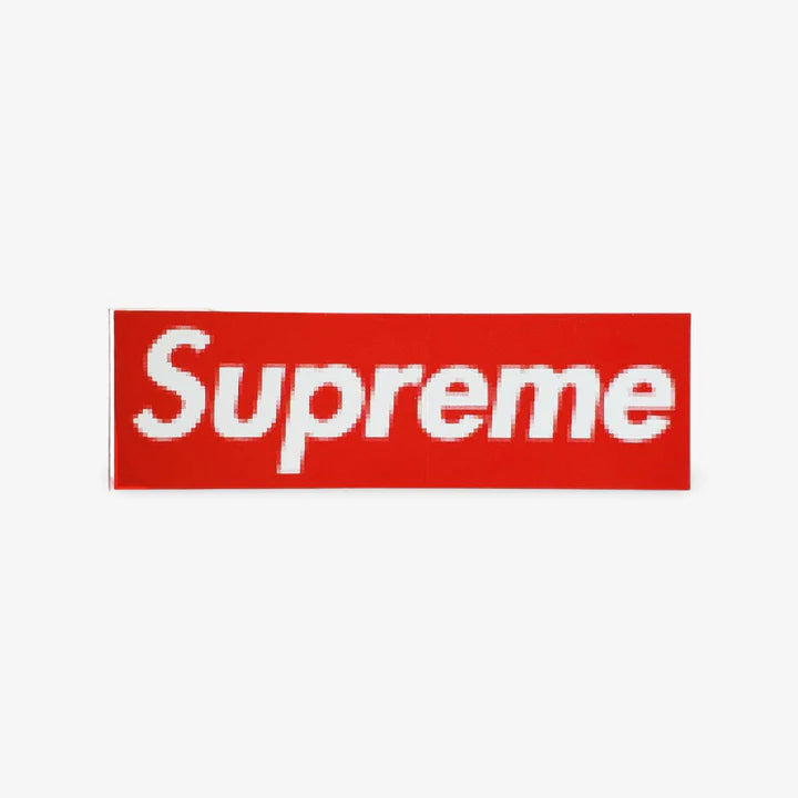 Supreme Pixelated Box Logo Red Sticker 2000