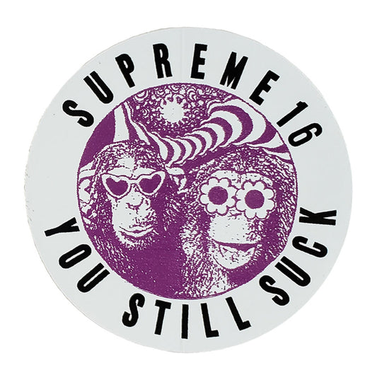 Supreme You Still Suck Sticker White SS16