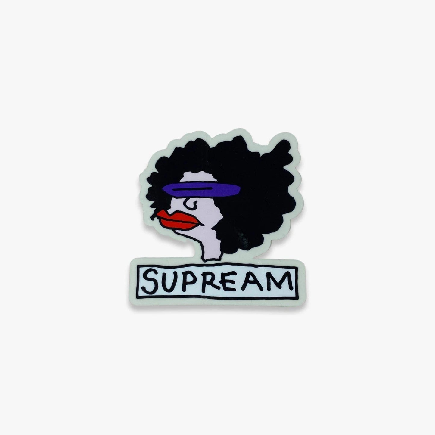 Supreme Black Gonz Head Sticker (FW17)