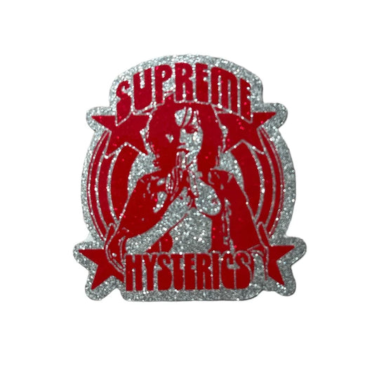 Supreme Hysteric Glitter Sticker Red SS21