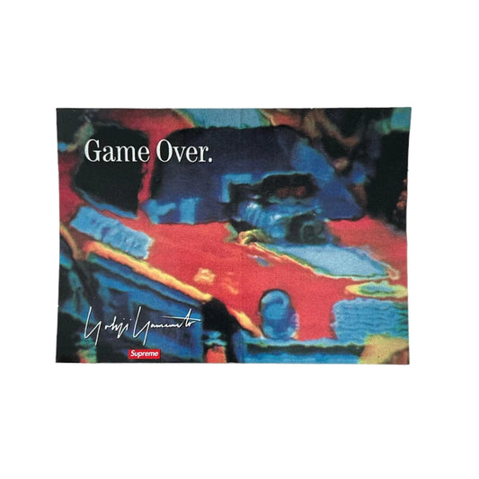 Supreme Yohji Yamamoto Game Over Sticker FW20
