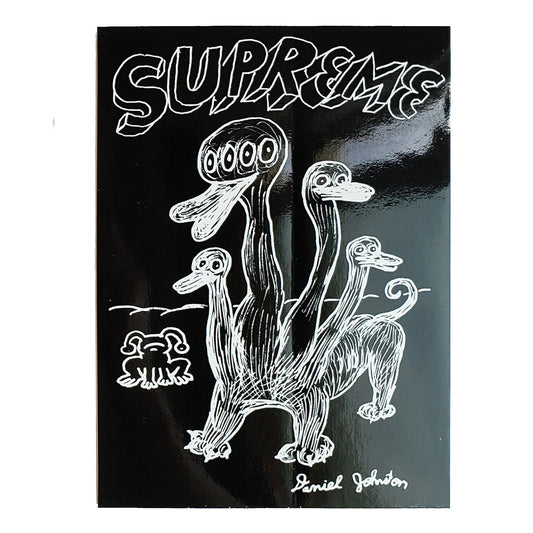 Supreme Daniel Johnston Duck Sticker Black SS15