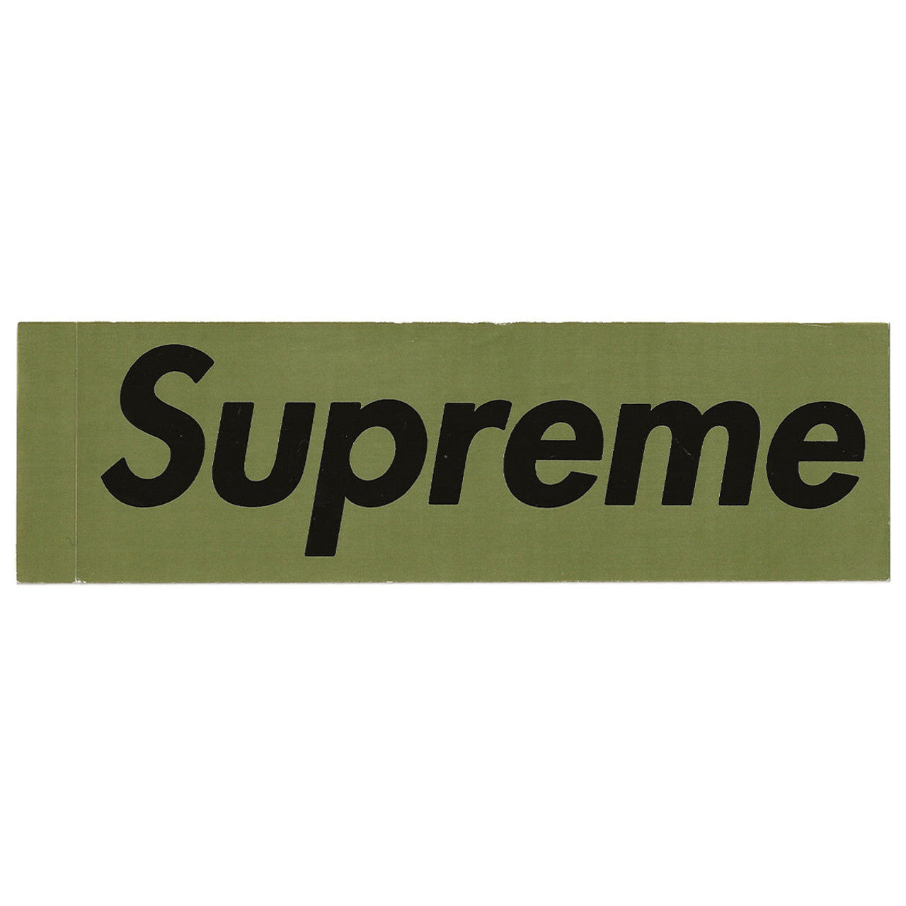 Supreme Olive Box Logo Sticker 1997