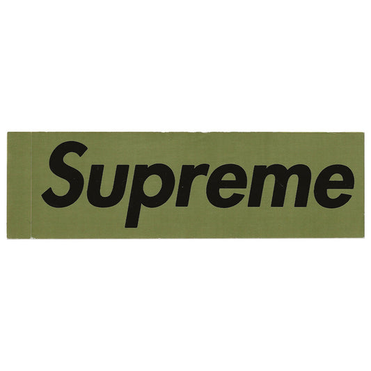 Supreme Olive Box Logo Sticker 1997