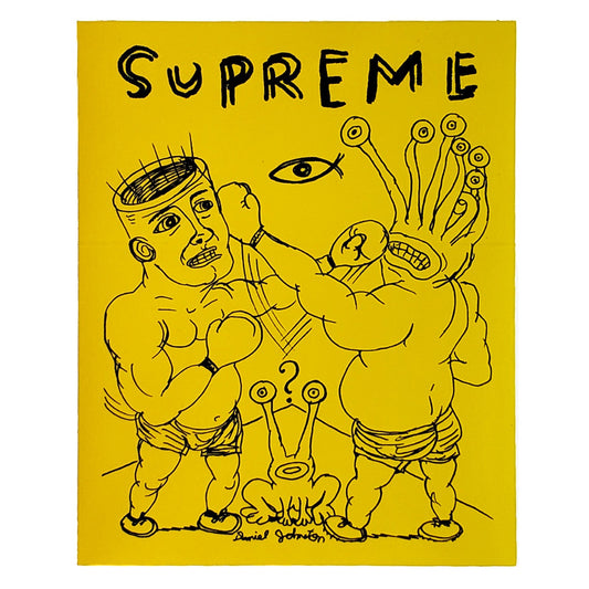 Supreme Daniel Johnston Eternal Fighting Sticker Yellow SS12