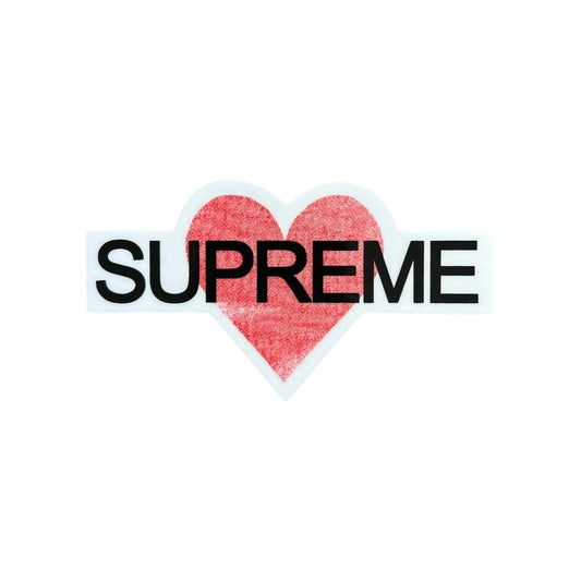 Supreme Heart Sticker Black SS25