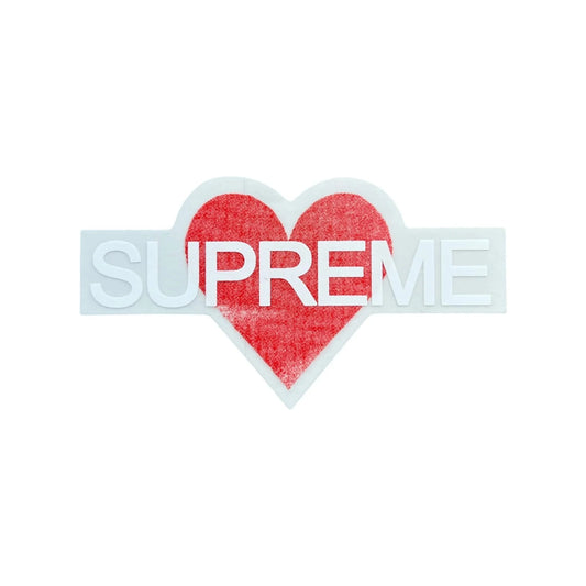 Supreme Heart Sticker White SS25